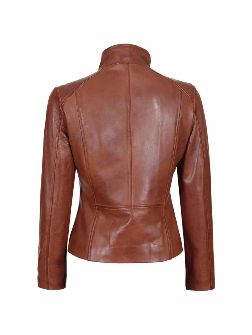 Stitch Define Leather Moto Jacket