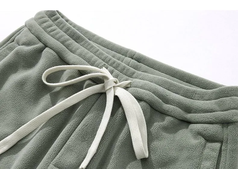 Stylish Solid Casual Sweatpants with Embroidered Detail