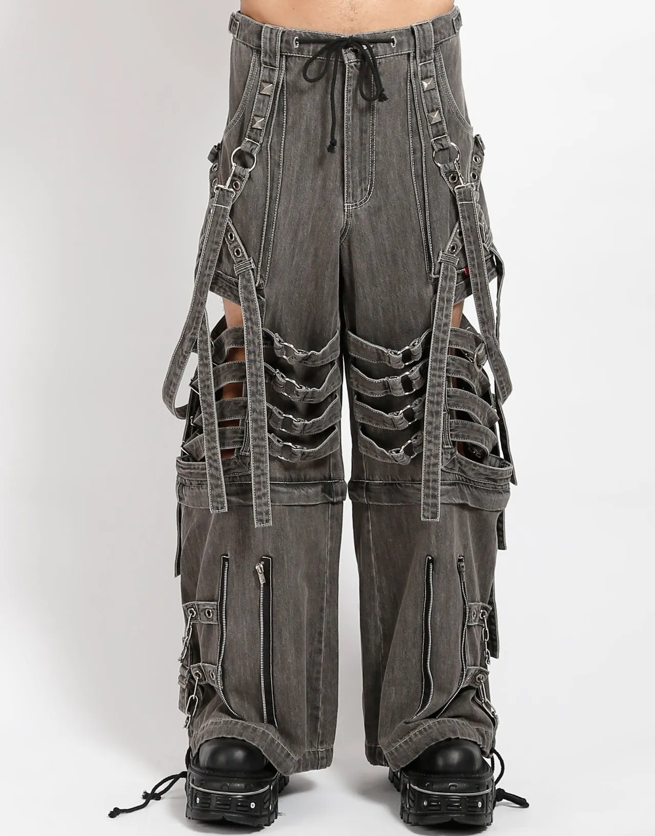 SUPER CUT OUT PANT BLACK DENIM