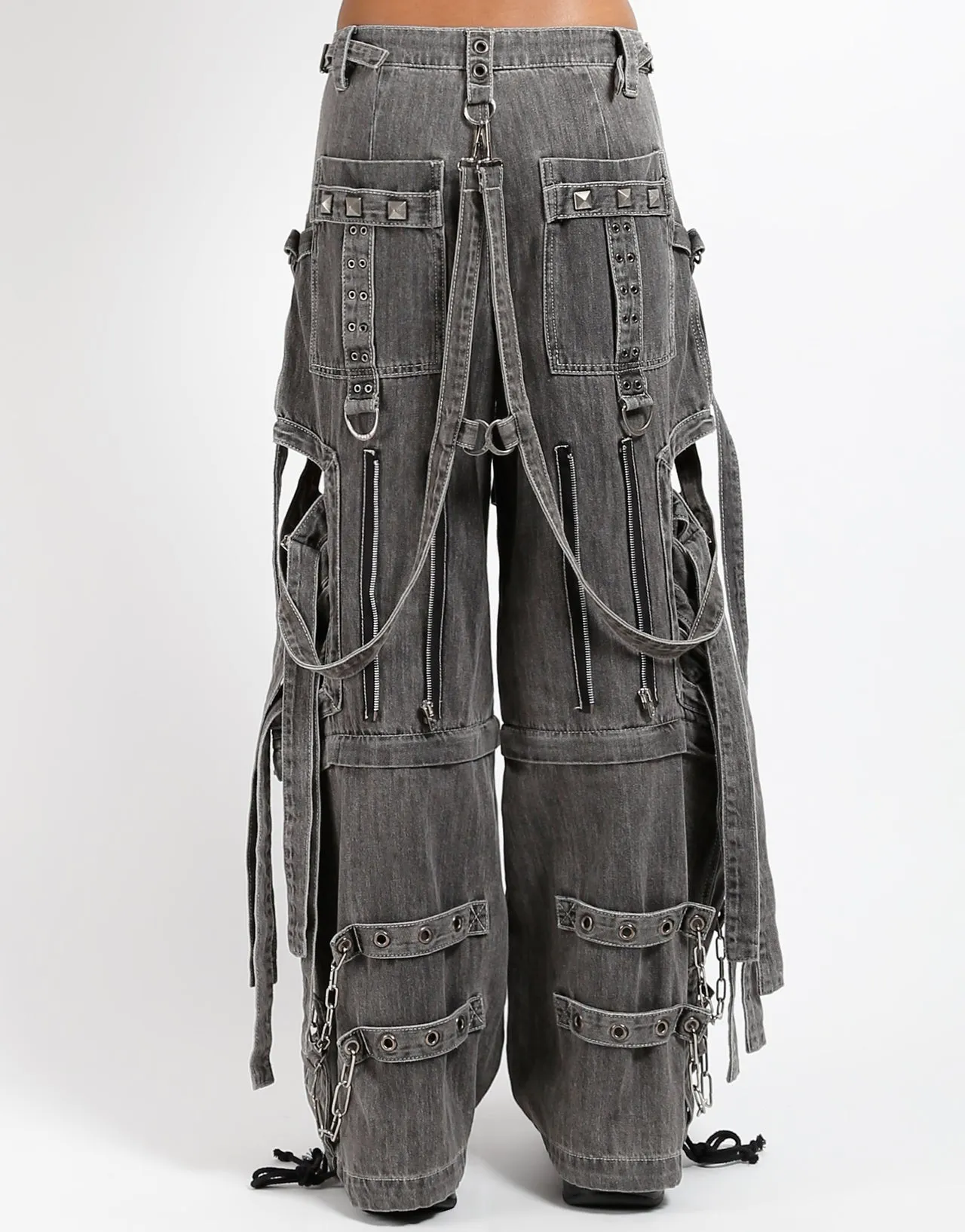 SUPER CUT OUT PANT BLACK DENIM