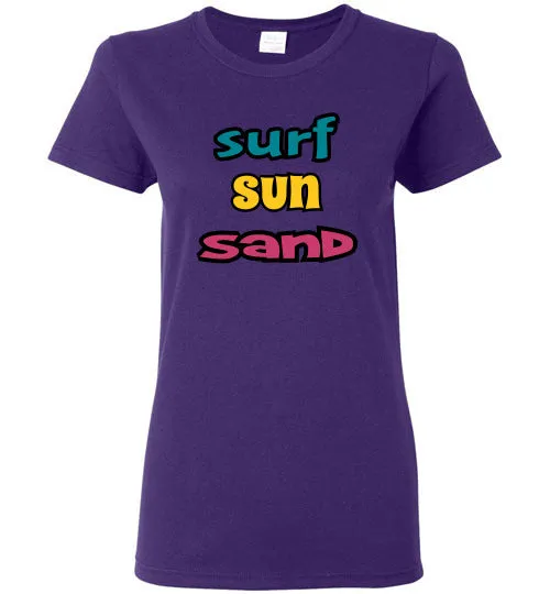 SURF SUN SAND