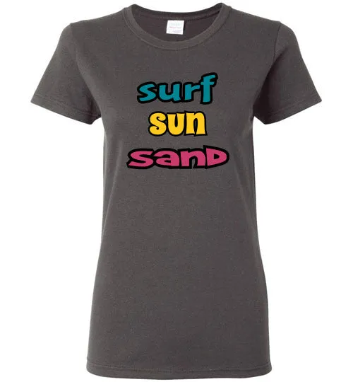 SURF SUN SAND