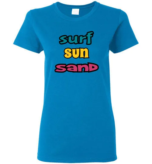 SURF SUN SAND