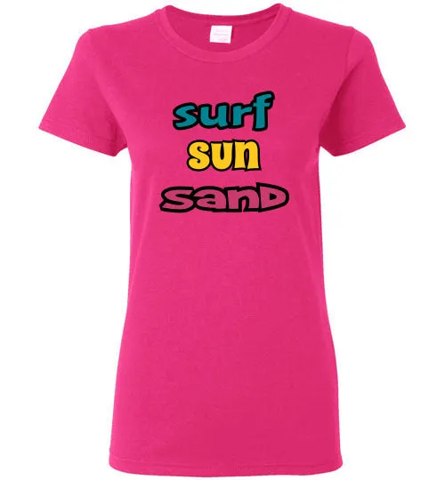 SURF SUN SAND