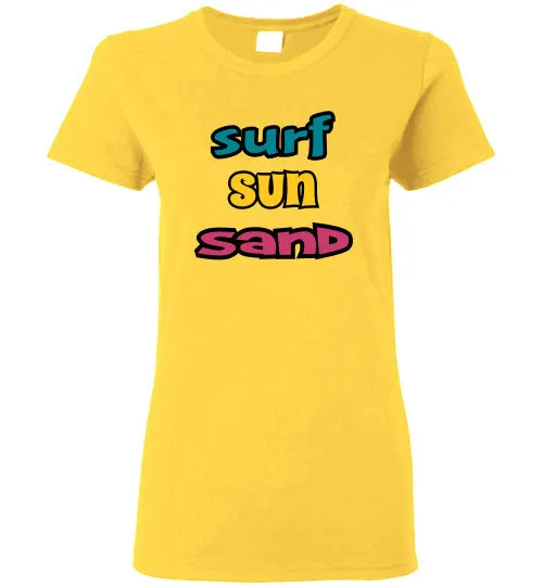 SURF SUN SAND