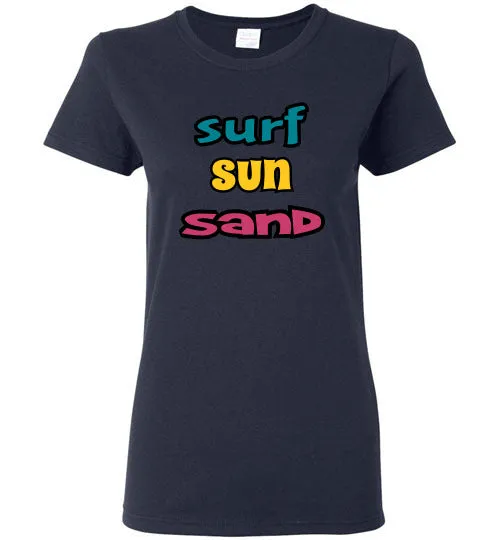 SURF SUN SAND