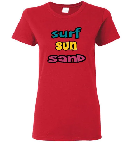 SURF SUN SAND