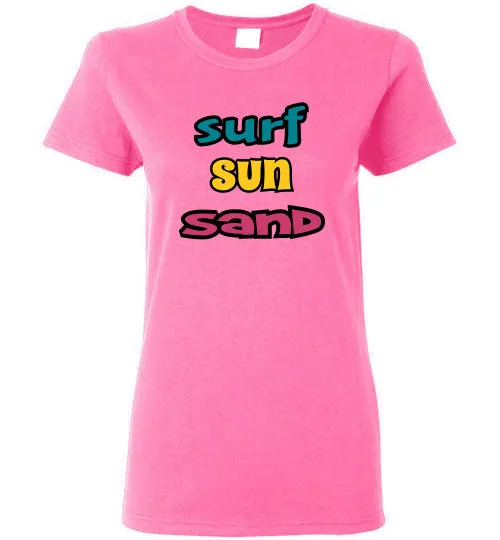 SURF SUN SAND