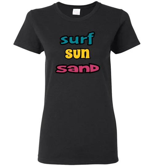 SURF SUN SAND