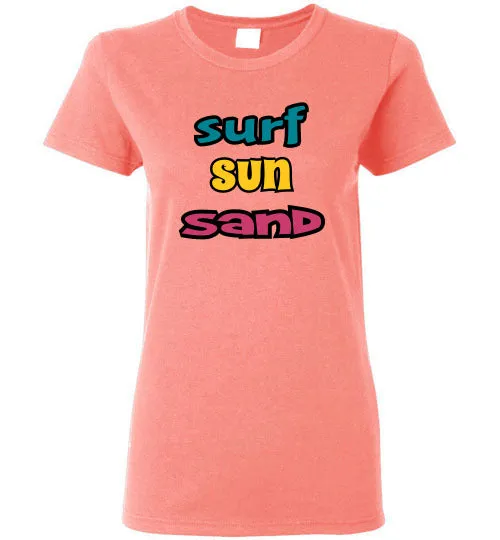 SURF SUN SAND