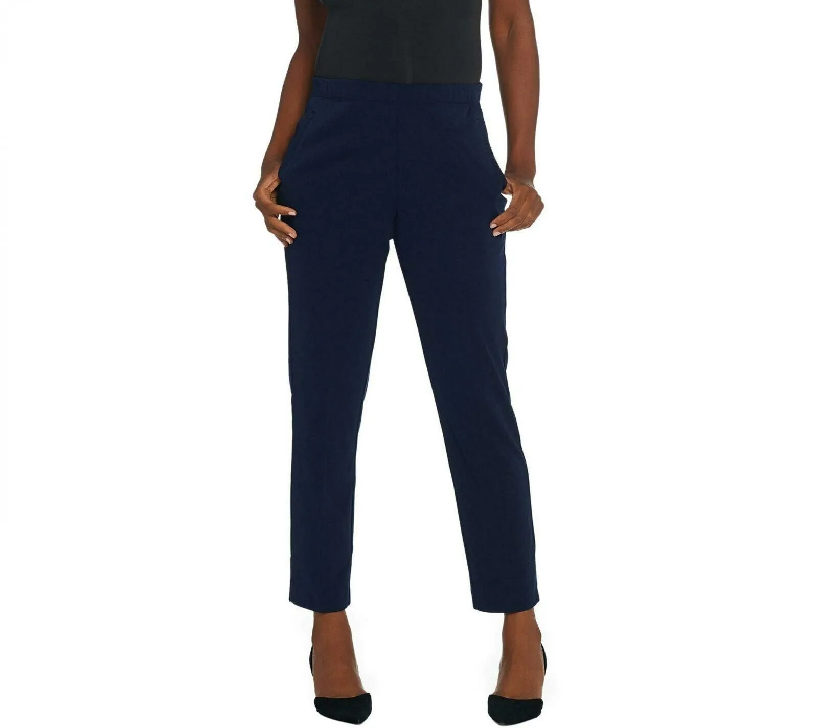 Susan Graver Women's Milano Knit Pull On Pants. A343086