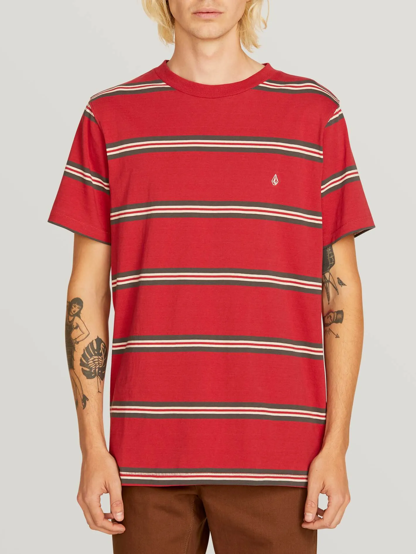 T-shirt Beauville Crew - Burgundy