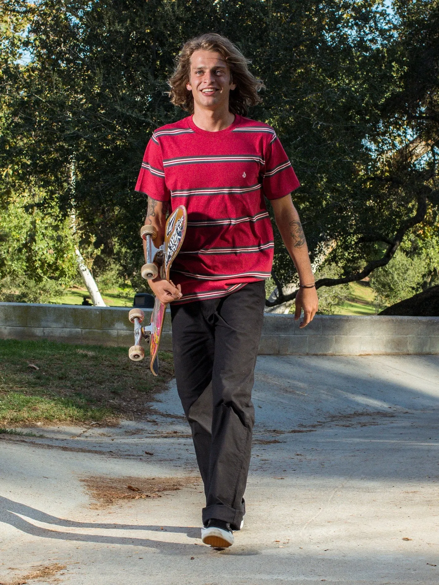 T-shirt Beauville Crew - Burgundy