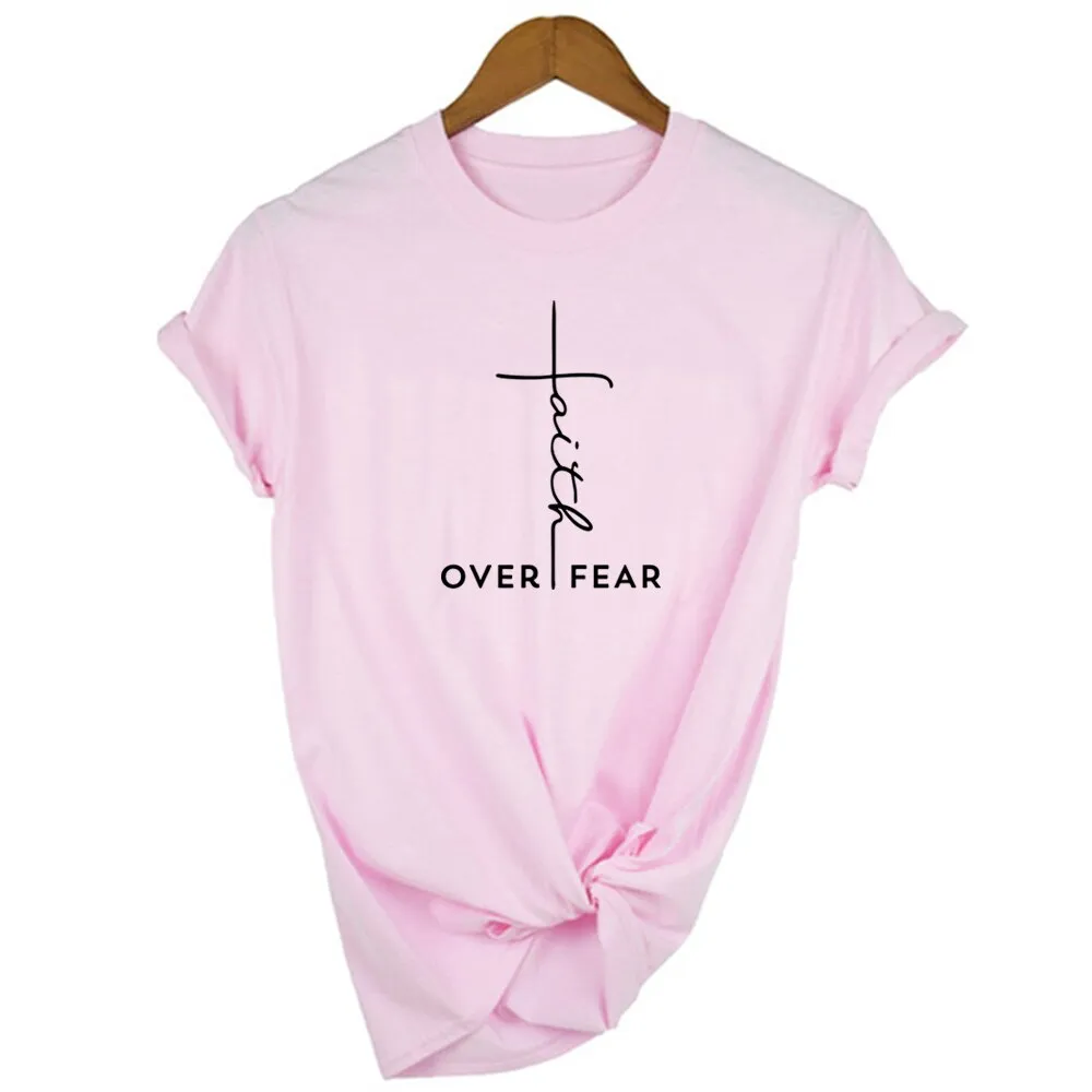 T-shirt blanc col rond vintage femme