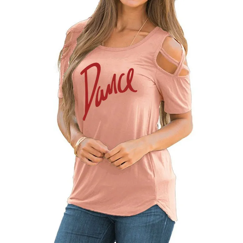 T shirt rétro imprimé vintage femme