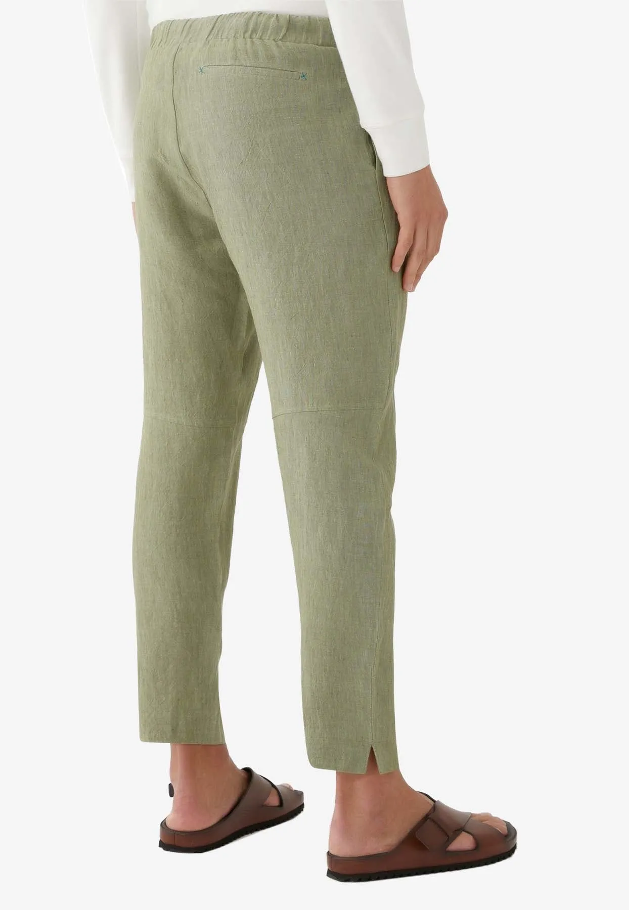 Tapered Linen Pants