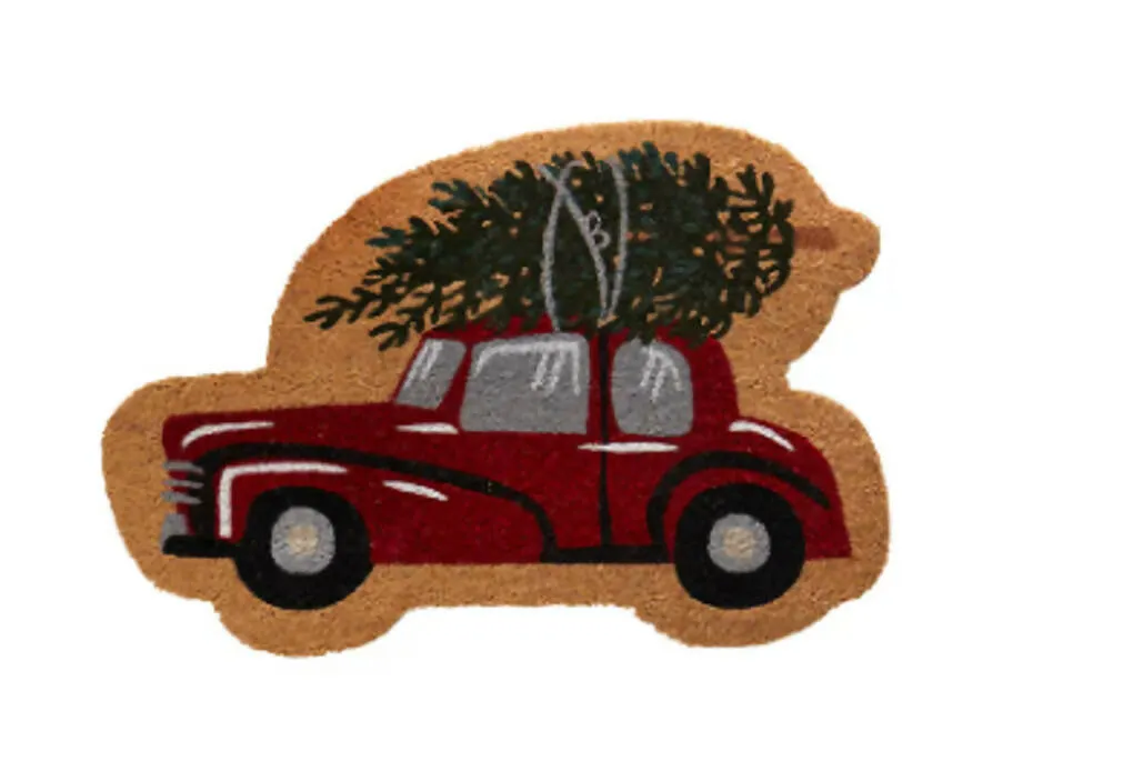 Tapis entrée noël vintage