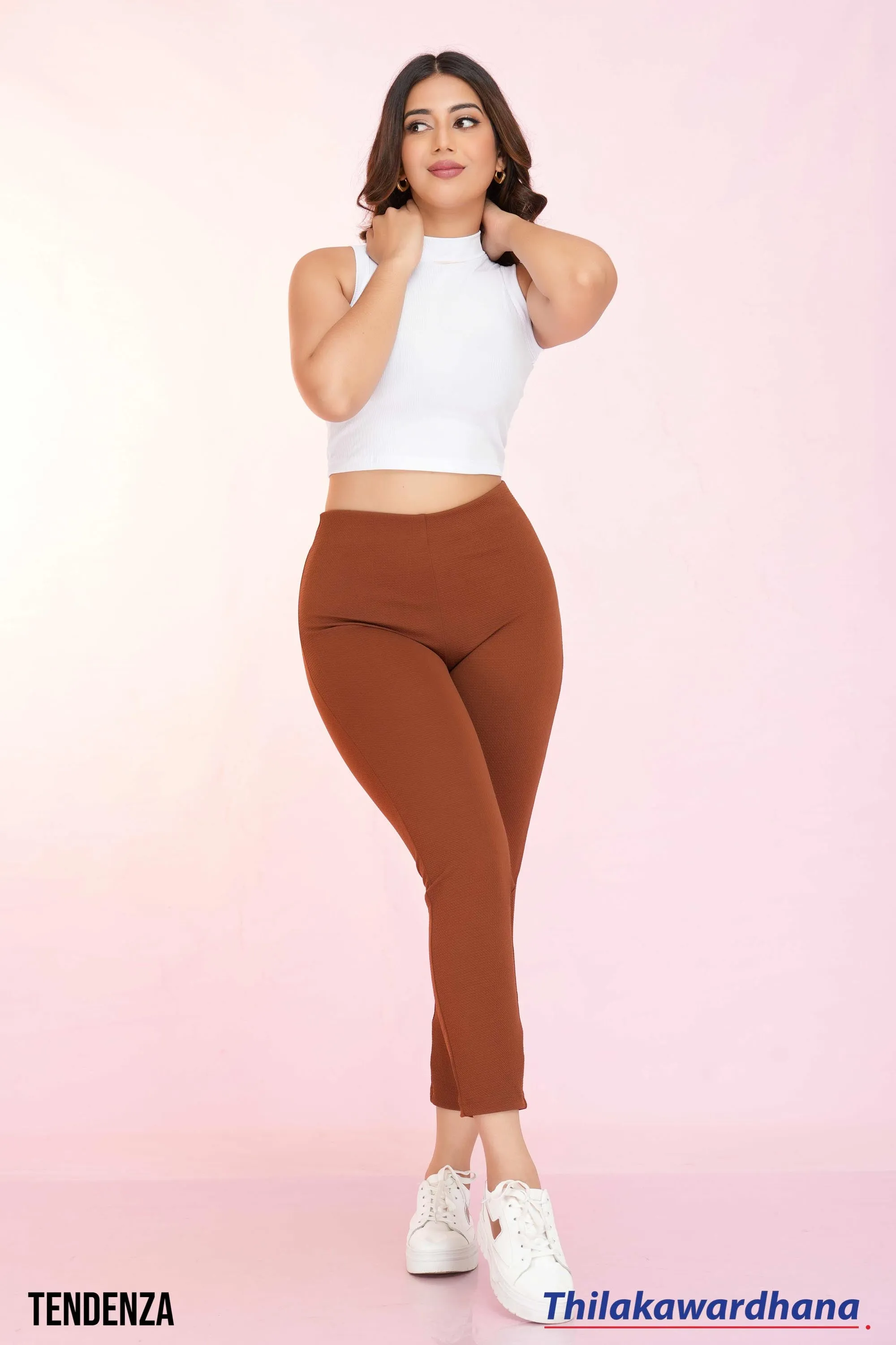 Tendenza Elegance Taper High Waist Slim Fit Pant