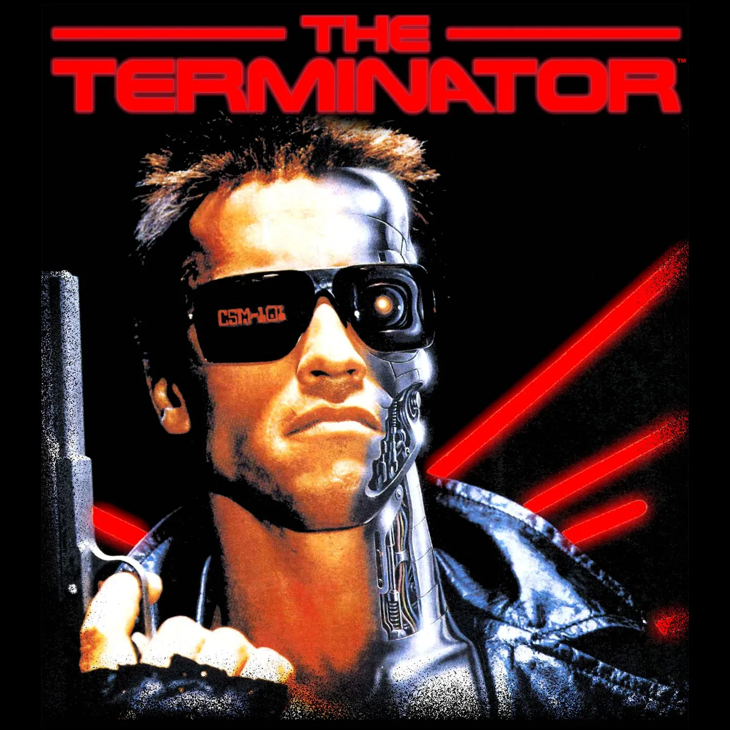 Terminator Classic Movie Poster Official Men's T-shirt (Black)