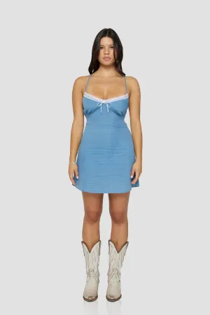 The Foster Dress in Denim