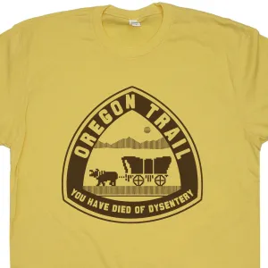 The Oregon Trail T Shirt Vintage Gaming Shirt Computer Geek T Shirt 80s Tees
