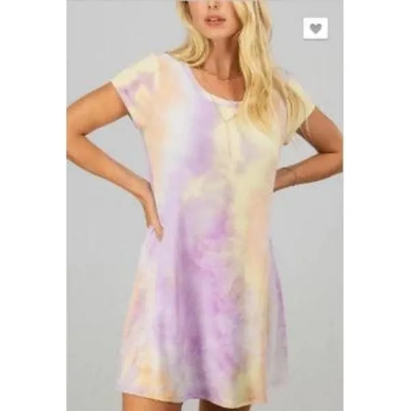 Tie-Dye Swing Dress