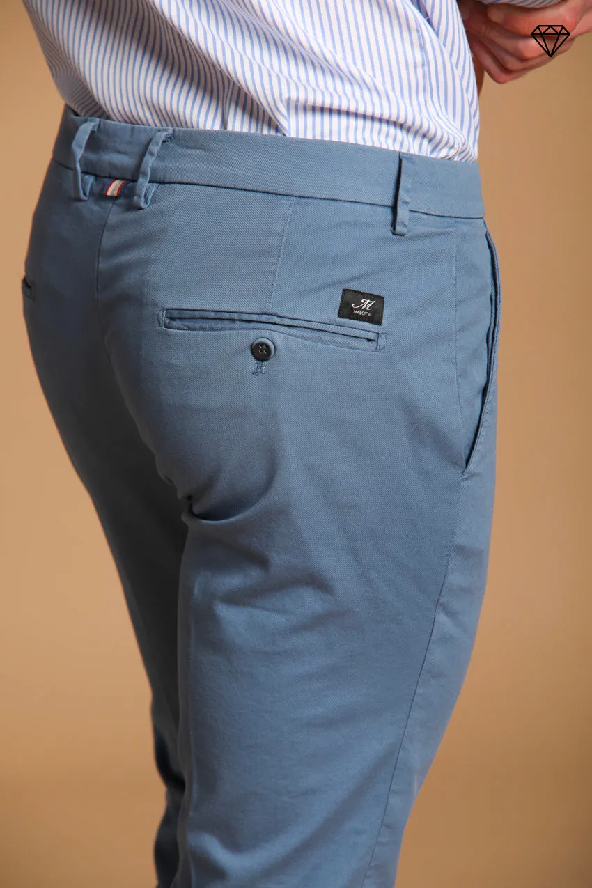 Torino men's chino pants in fine cotton and lyocell tricot slim fit