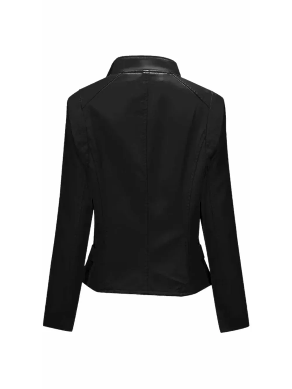 Trendy Luxe Biker Leather Jacket