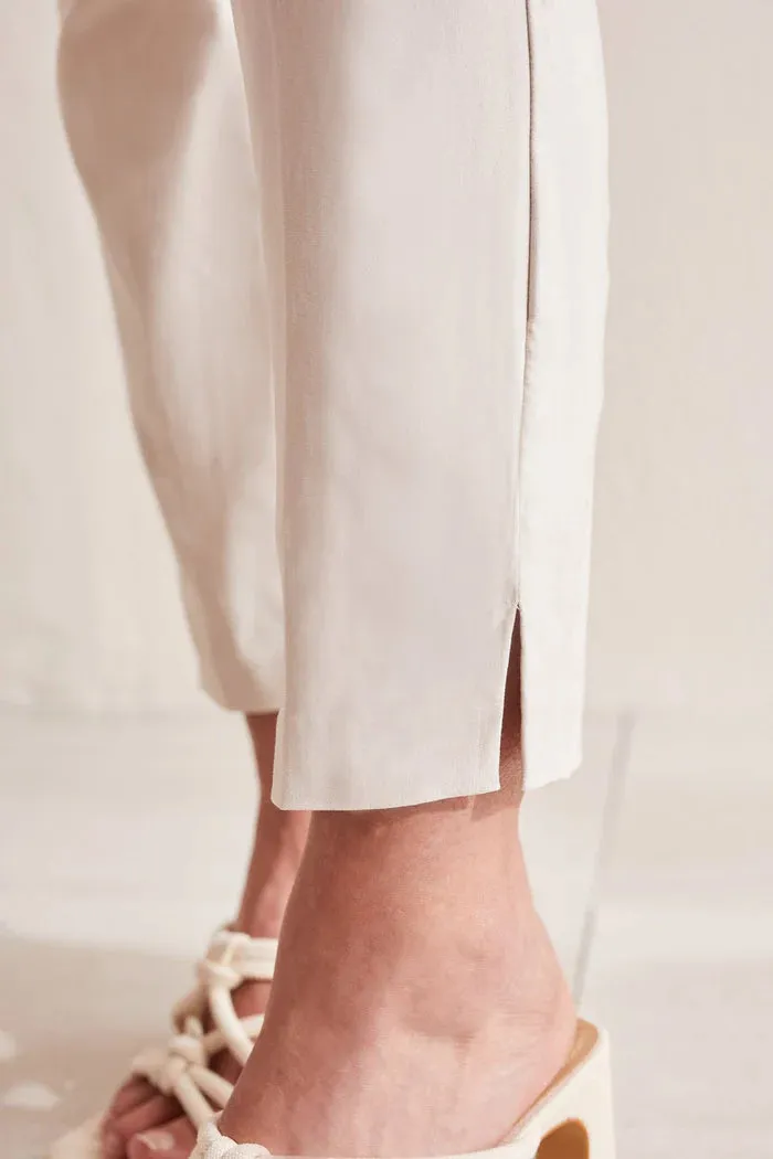 Tribal Flatten It Pull on Ankle Pant with Slits
