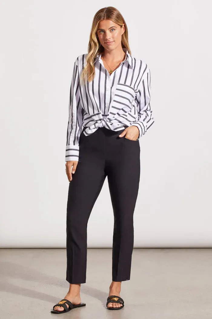 Tribal Flatten It Pull on Ankle Pant with Slits
