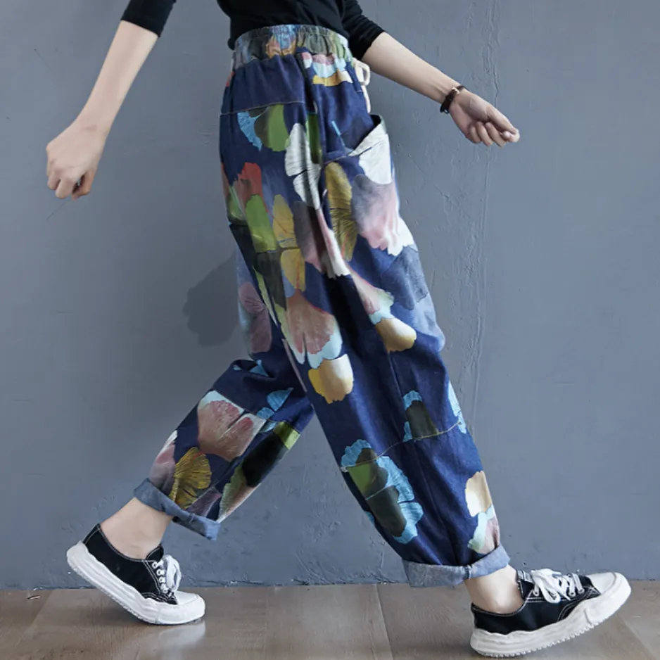 Tropical Bloom Baggy Pants