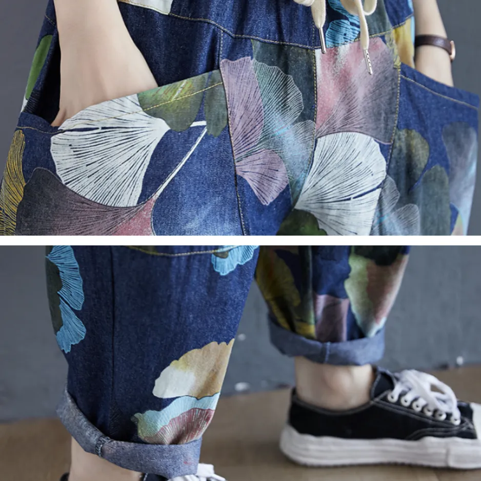 Tropical Bloom Baggy Pants