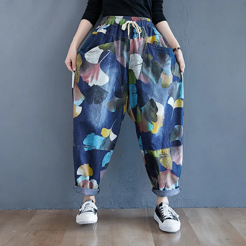 Tropical Bloom Baggy Pants