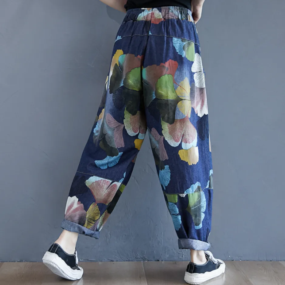 Tropical Bloom Baggy Pants