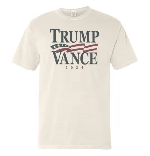 Trump Vance 2024 Vintage (Front): Ivory / XL / Comfort Colors Tee