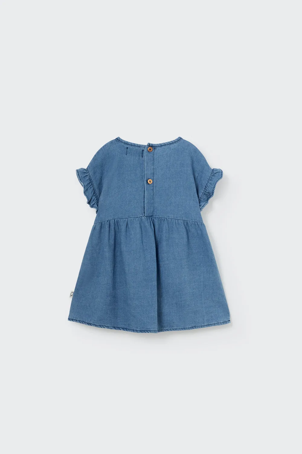 Twill denim baby dress by Cozmo