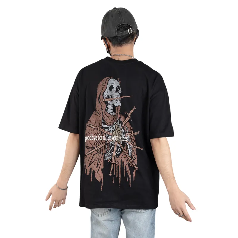 Urban Bold Skull Graphic T-Shirt