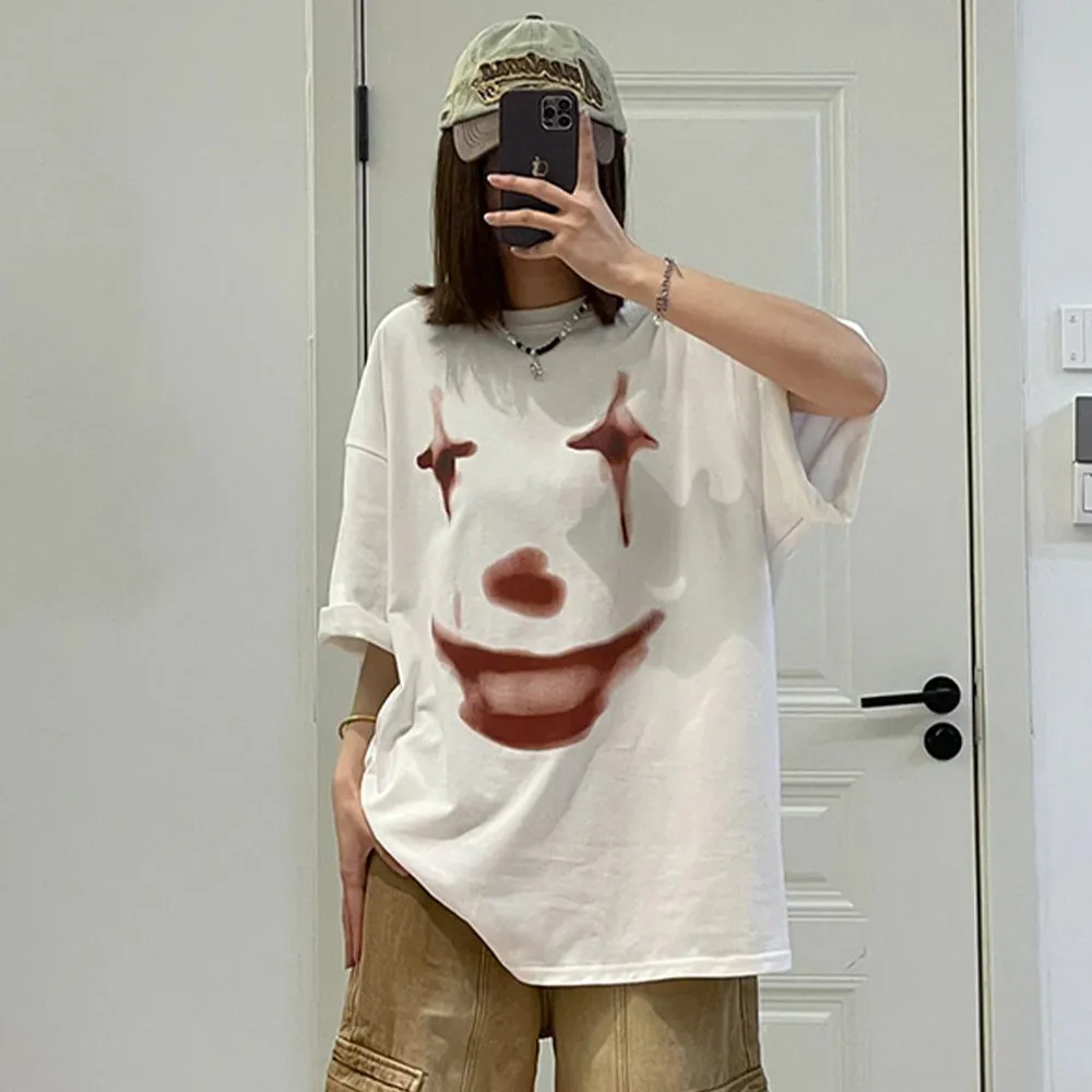 Urban Hip Hop Clown Graphic T-Shirt