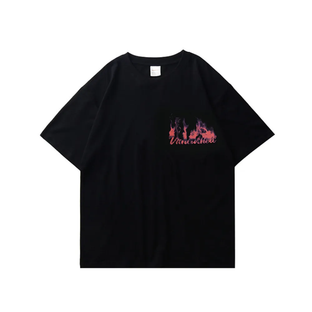 Urban Street Flame Love Graphic T-Shirt