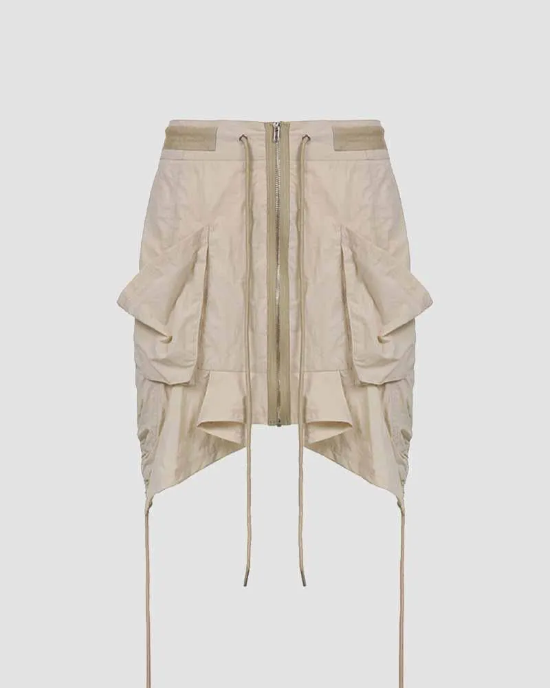 Utility Shoestring Cargo Skirt