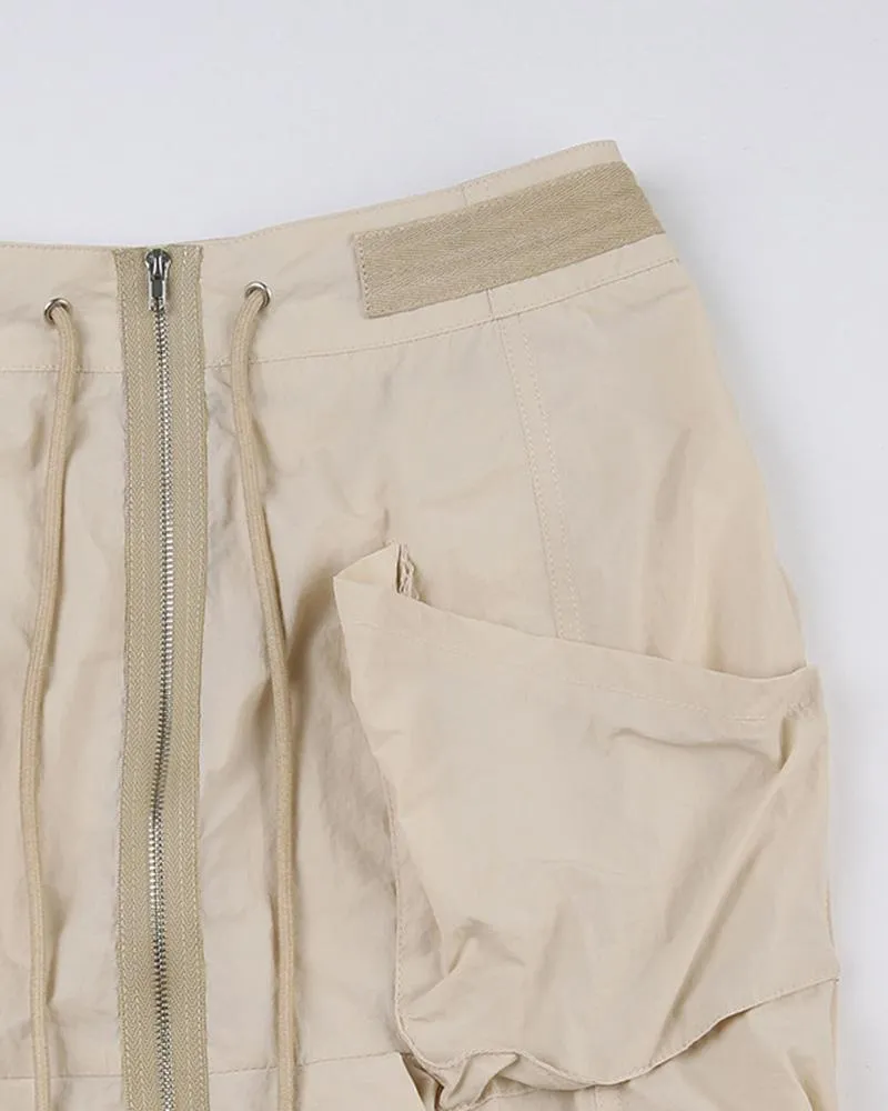 Utility Shoestring Cargo Skirt