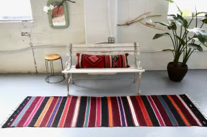Vintage Anatolian Kilim Runner 2.2ftx8.2ft