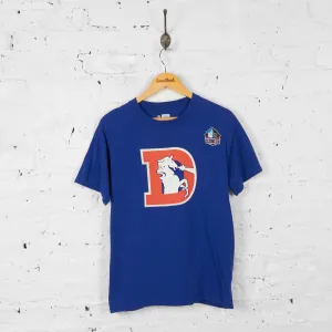 Vintage Broncos American Football Elway T Shirt - Blue - M