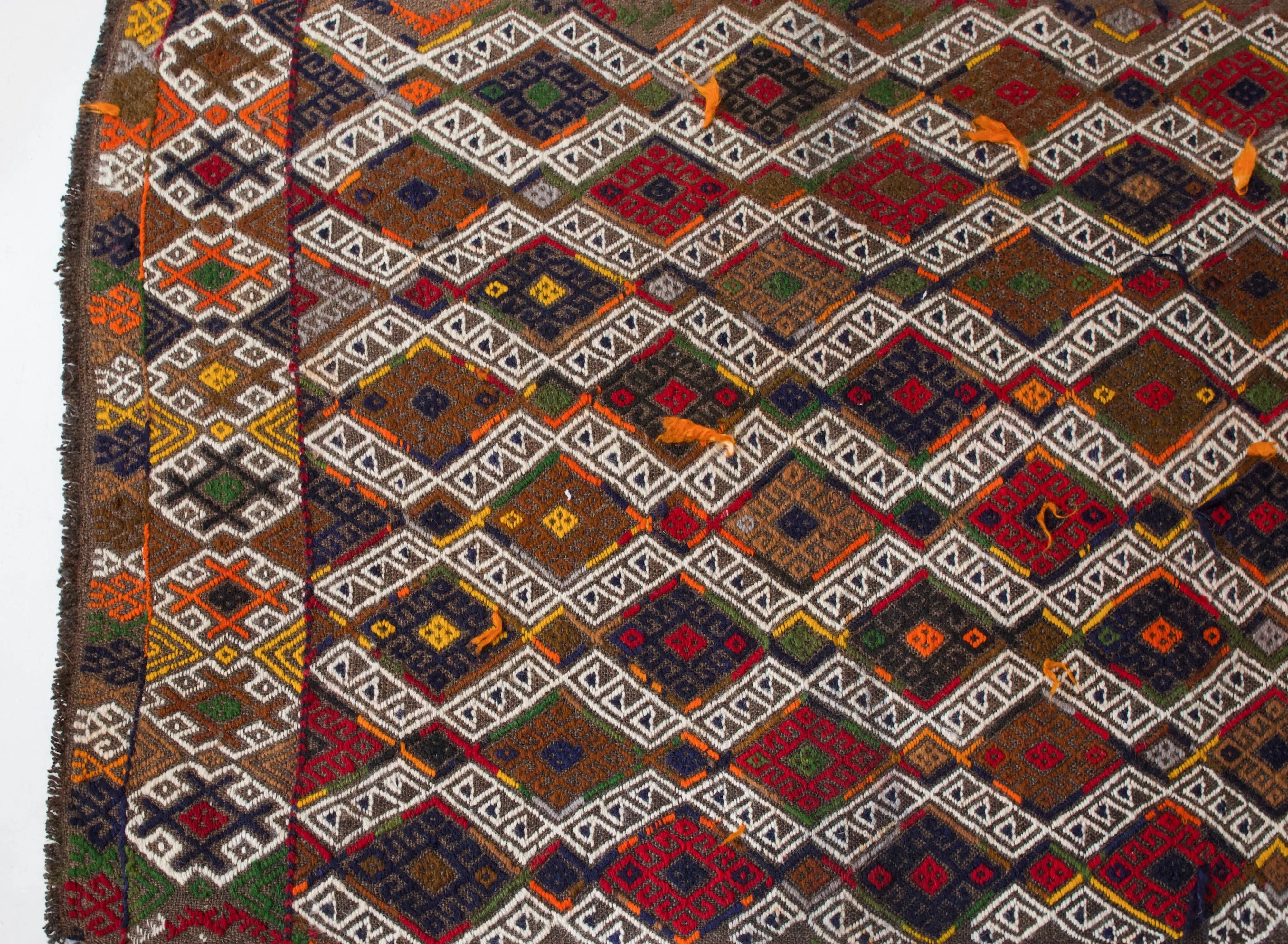Vintage central Anatolian Karakecili kilim runner 3'x9'