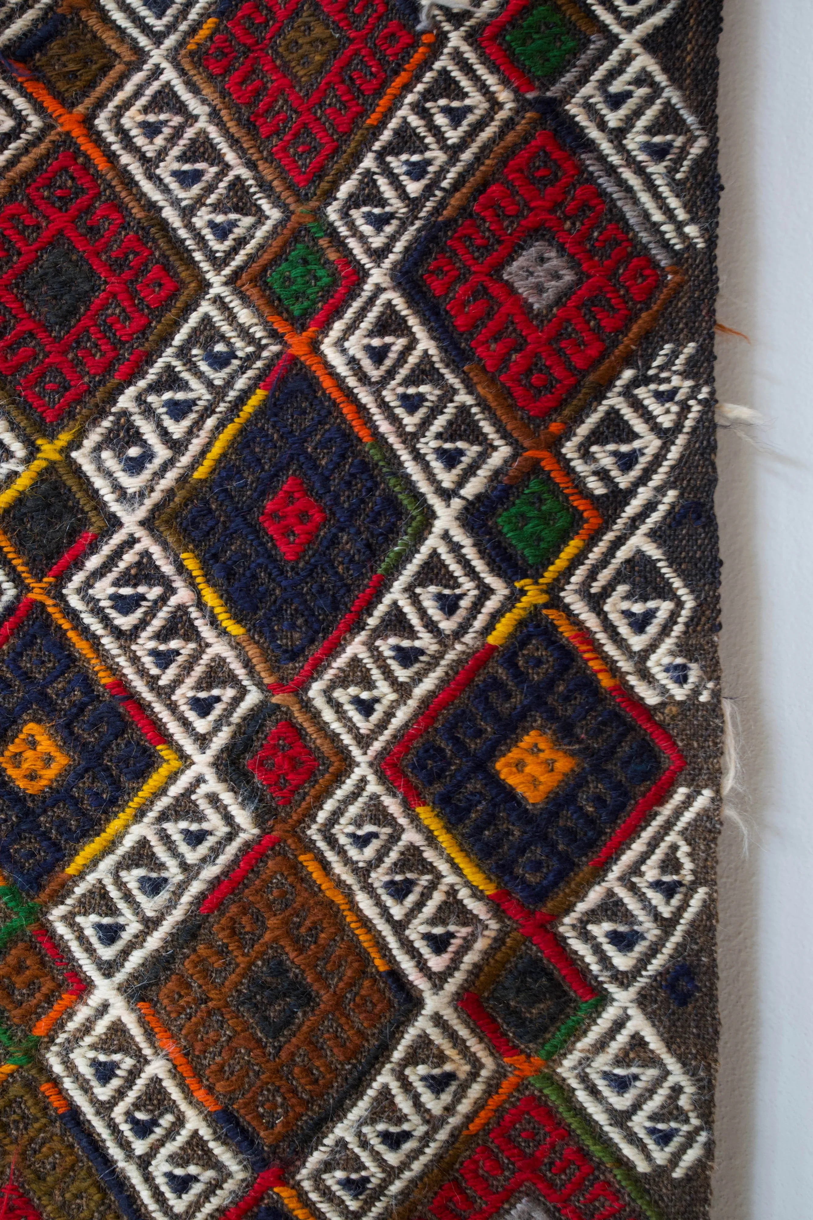 Vintage central Anatolian Karakecili kilim runner 3'x9'