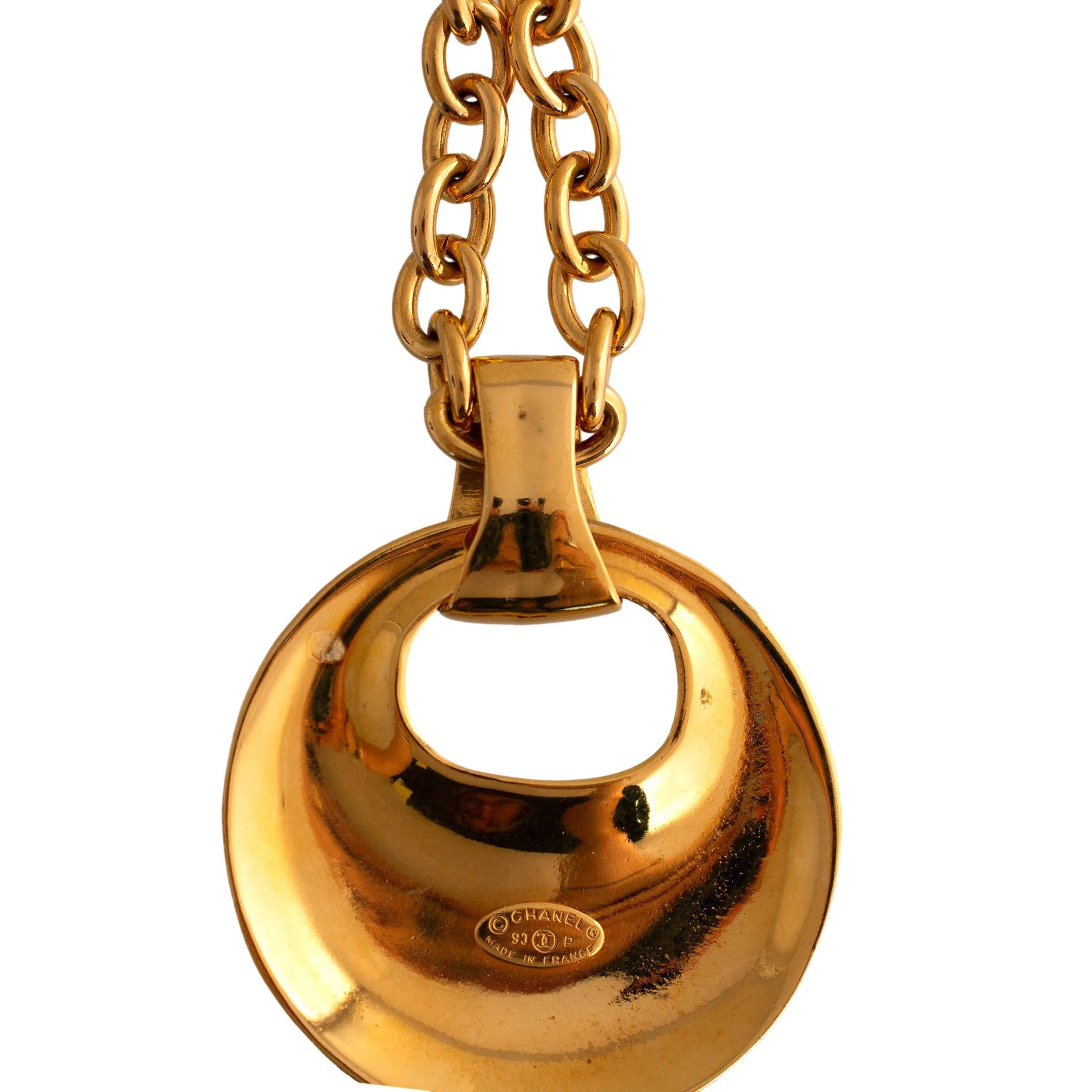 Vintage Chanel Disc Necklace