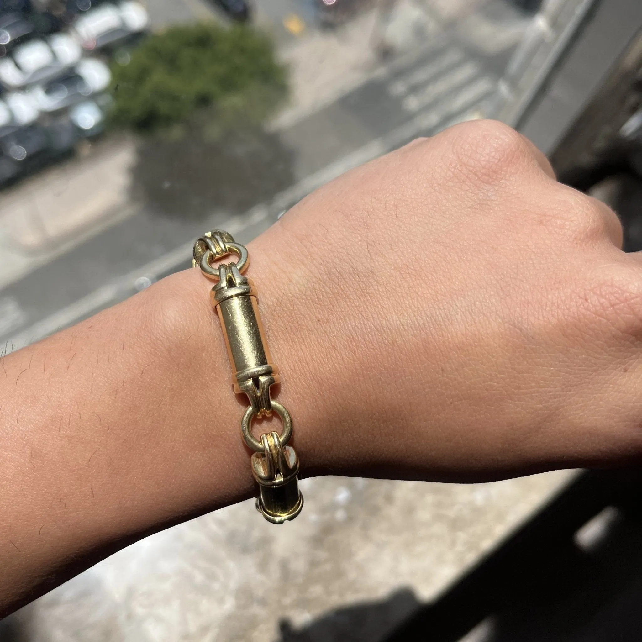 Vintage Cylinder Link Bracelet, by Cartier