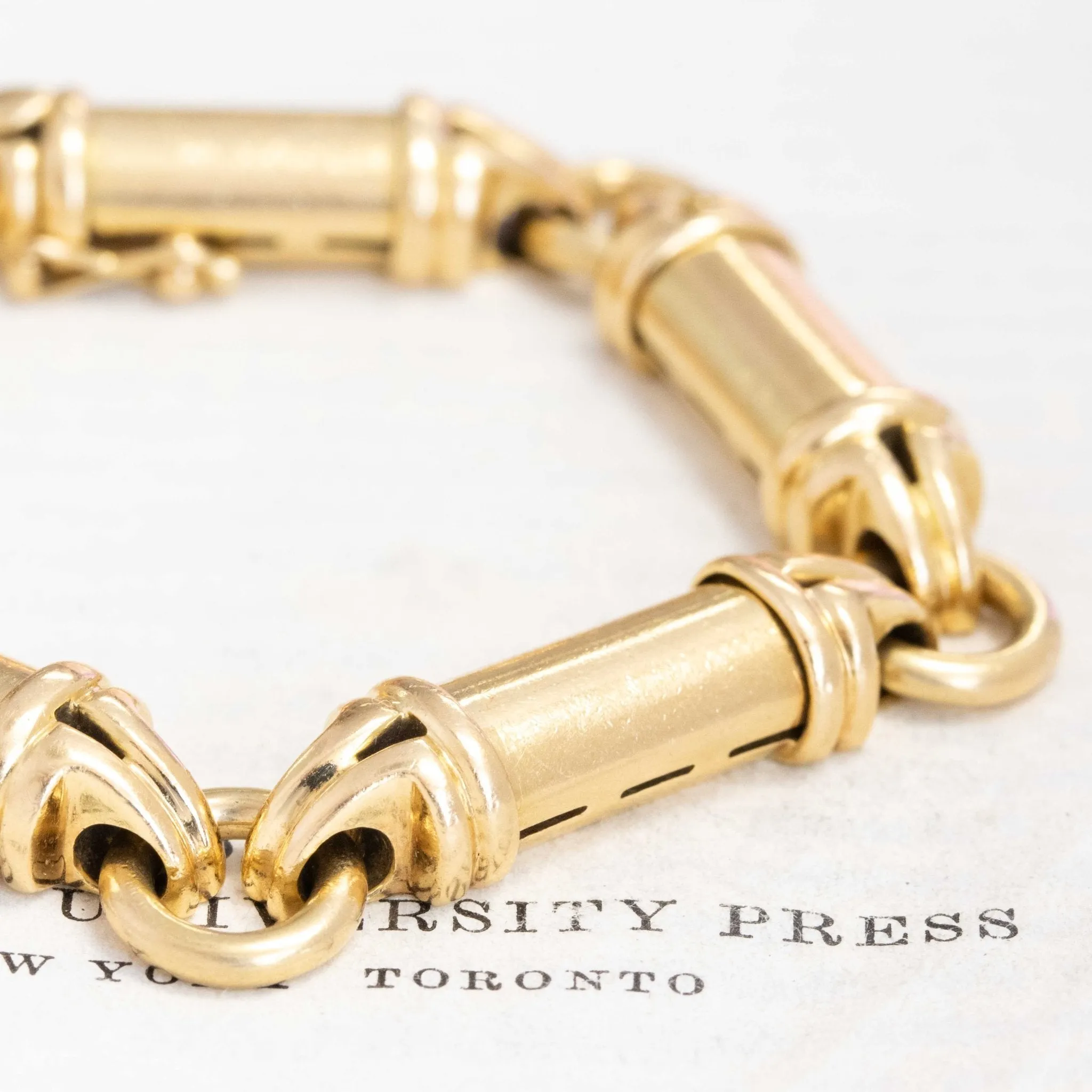 Vintage Cylinder Link Bracelet, by Cartier