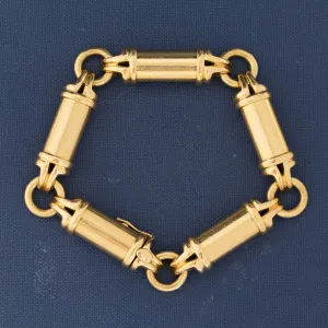 Vintage Cylinder Link Bracelet, by Cartier