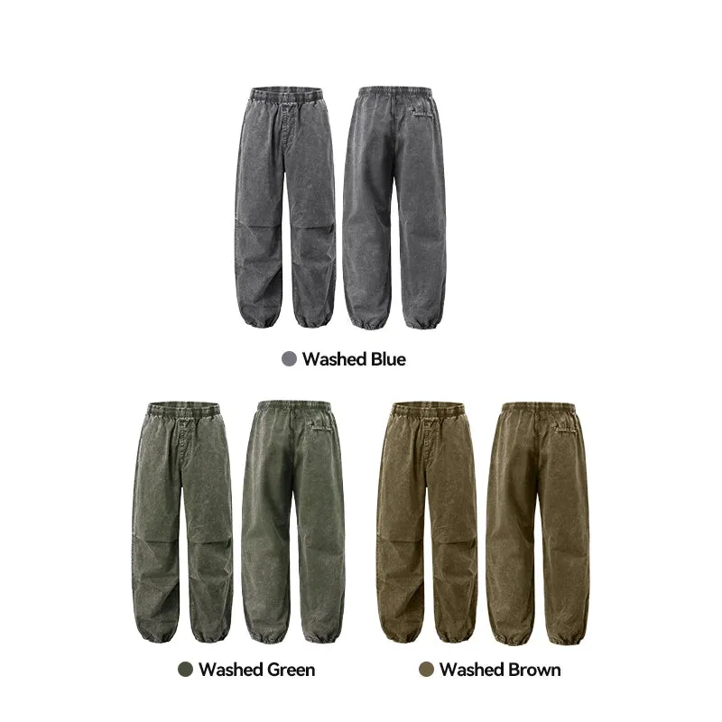 Vintage Distressed Tapered Cargo Pants